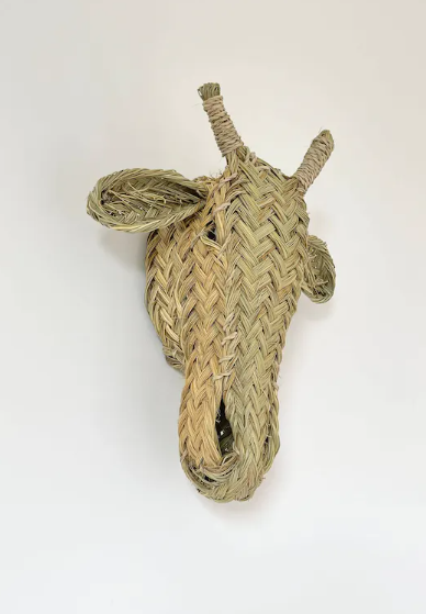 Decorative - Hand Woven Rattan Head - Giraffe