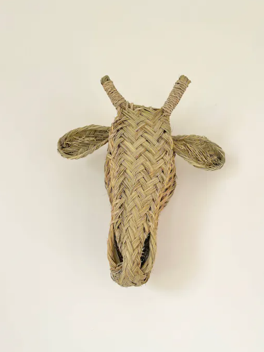 Decorative - Hand Woven Rattan Head - Giraffe