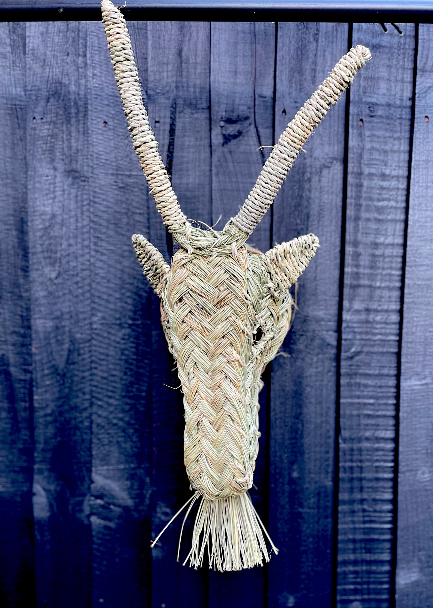 Decorative - Hand Woven Rattan Head - Goat